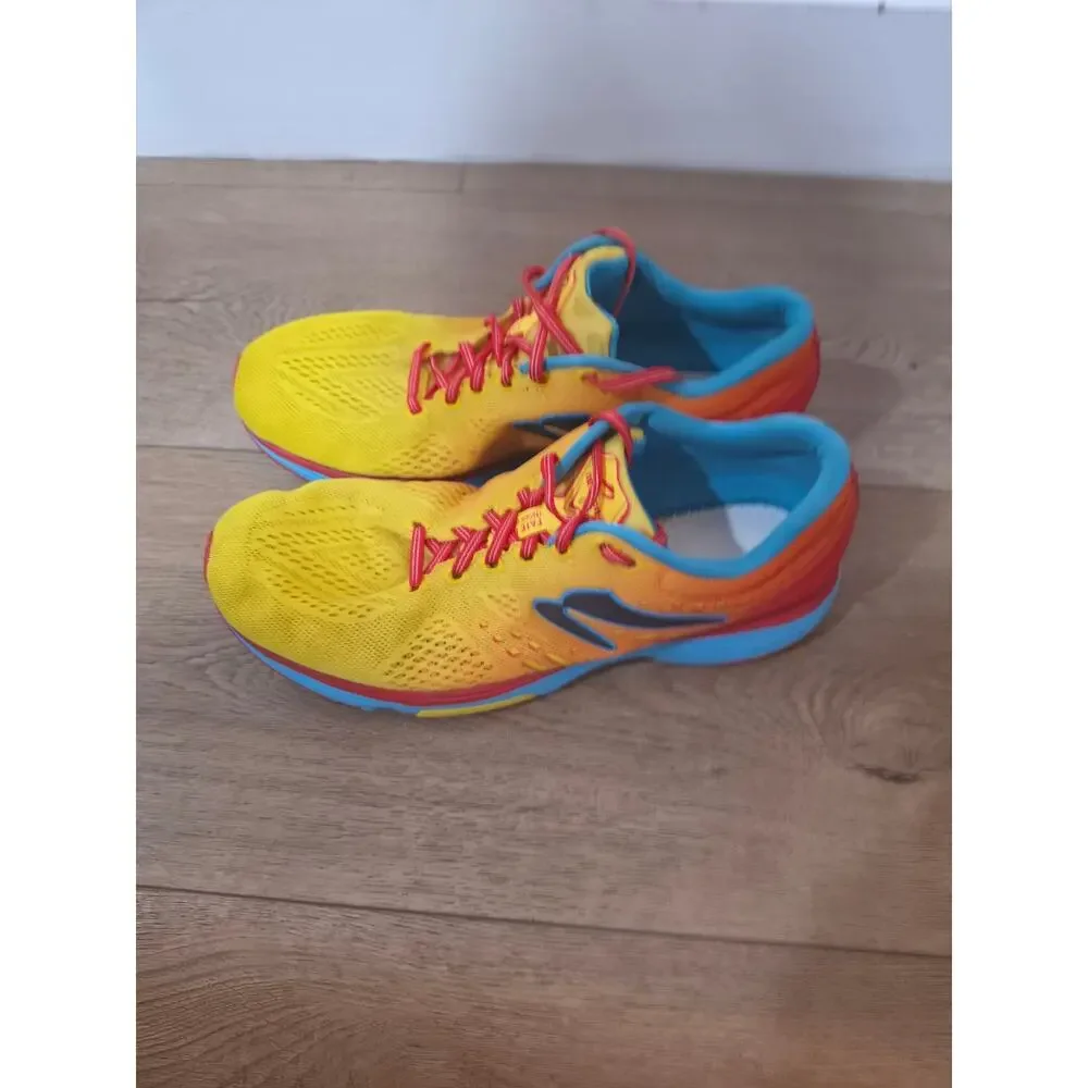 Newton Fate 8 Men's Size 11 Running Shoes Sunset Orange Blue M011522 Low Drop - Picture 3 of 8
